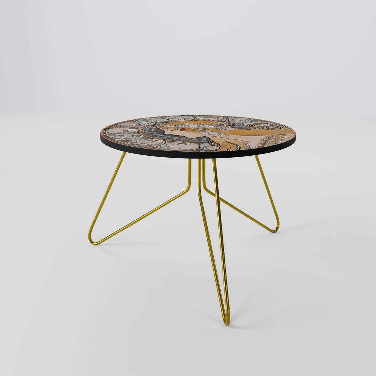 ZODIAQUE OR LA PLUME Couchtisch