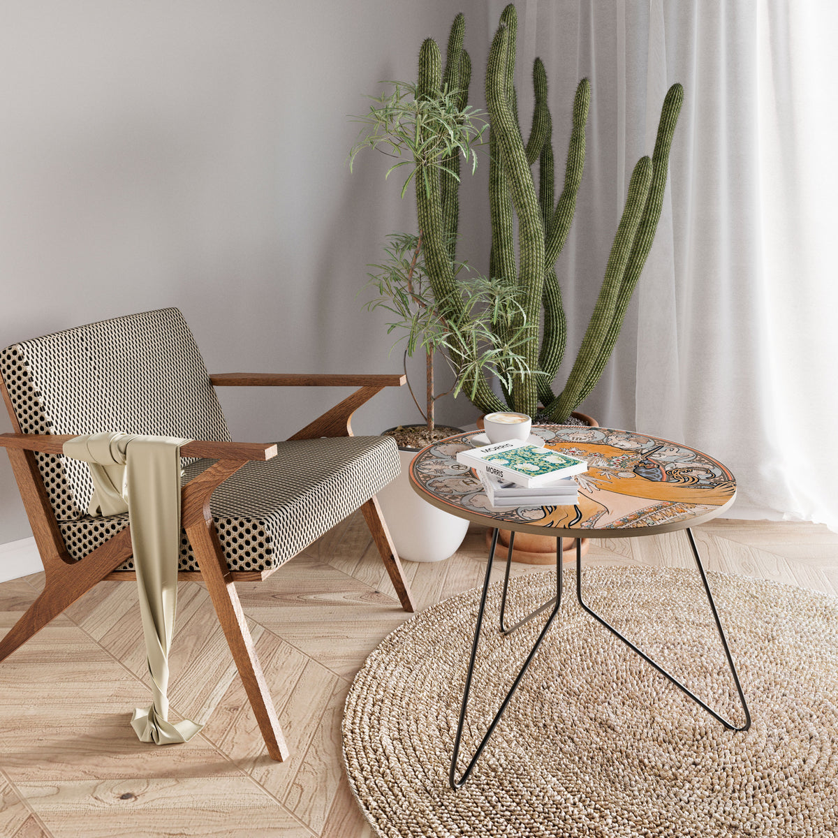 ZODIAQUE OR LA PLUME Couchtisch
