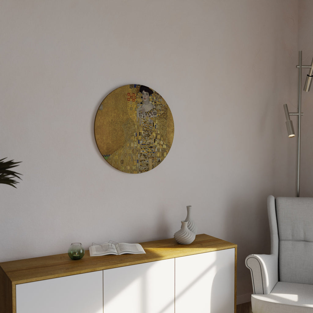 PORTRÄT VON ADELE Runde Wandkunst