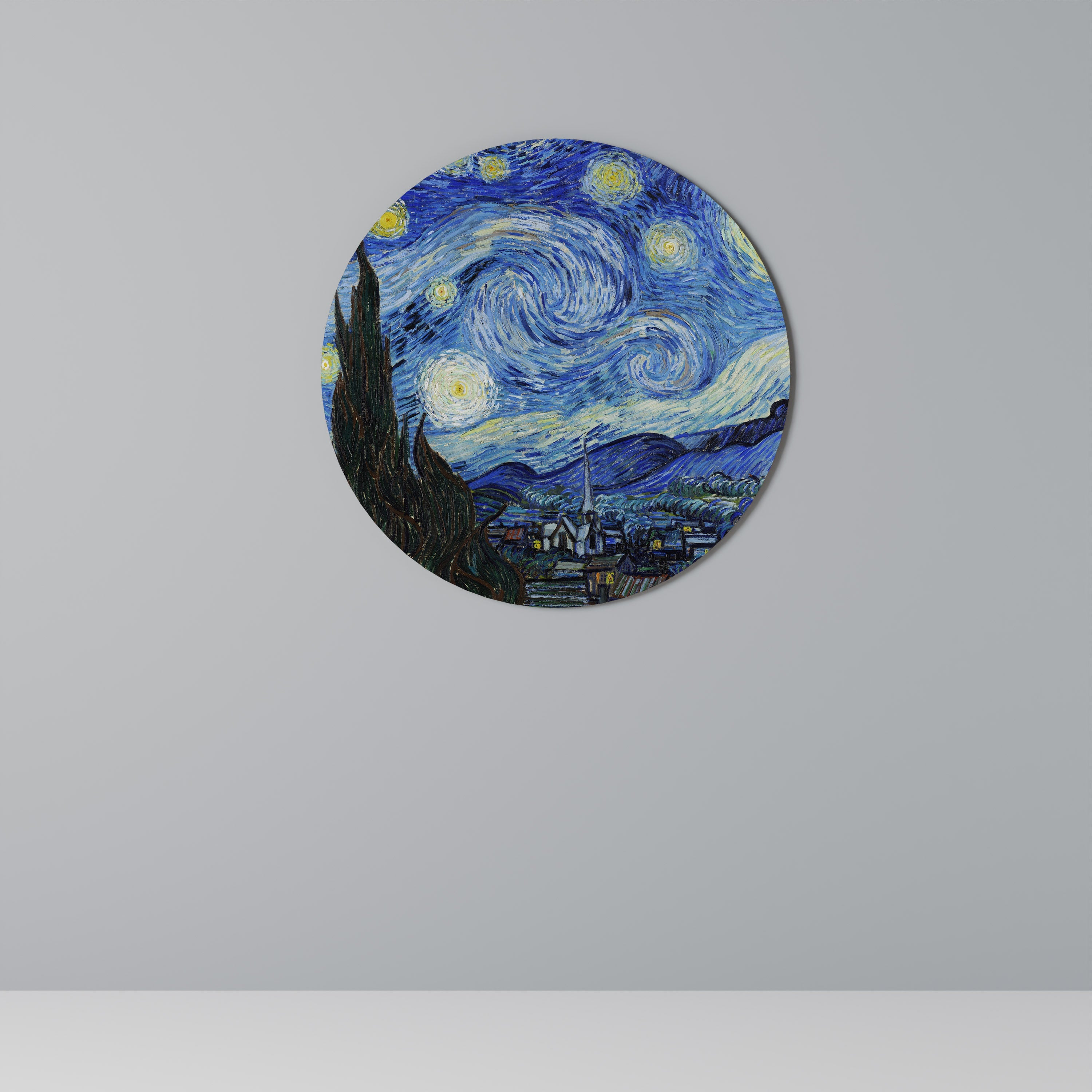 STARRY NIGHT Runde Wandkunst