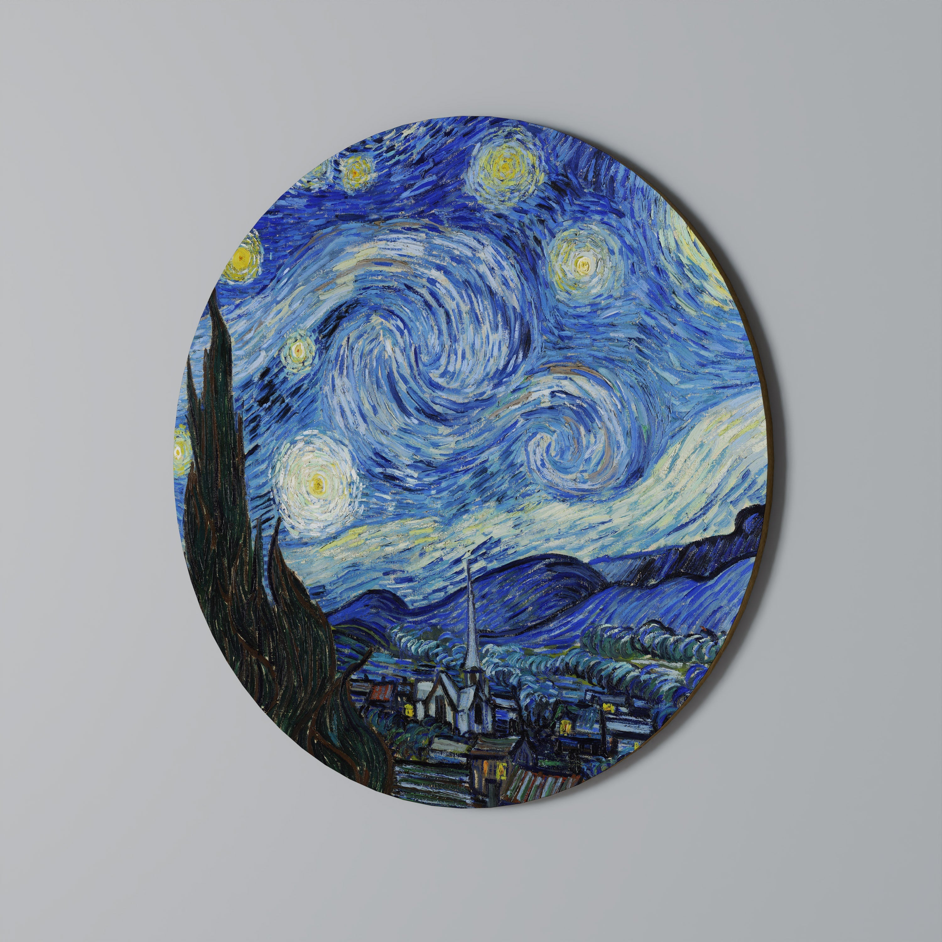 STARRY NIGHT Runde Wandkunst