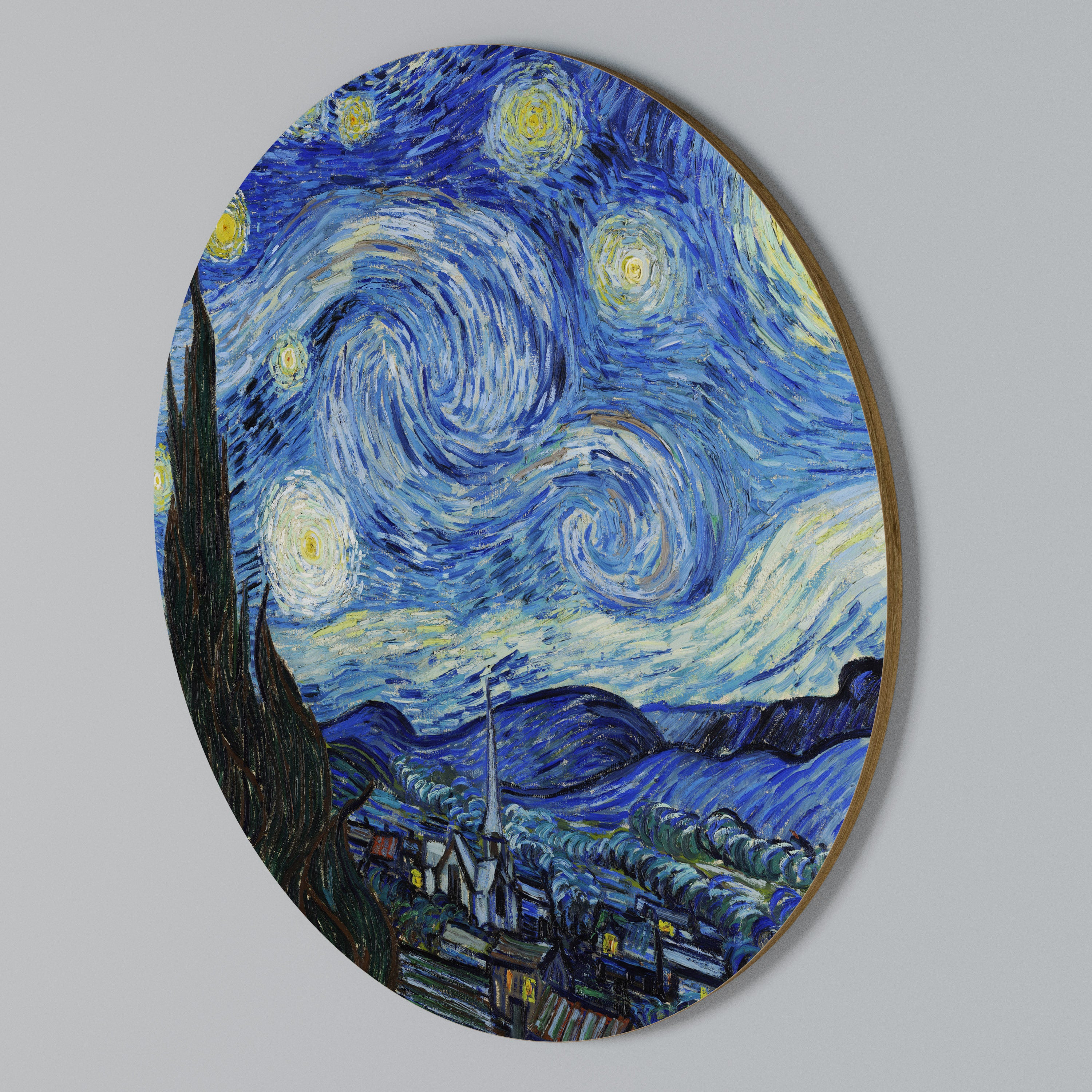STARRY NIGHT Rundes Wandbild
