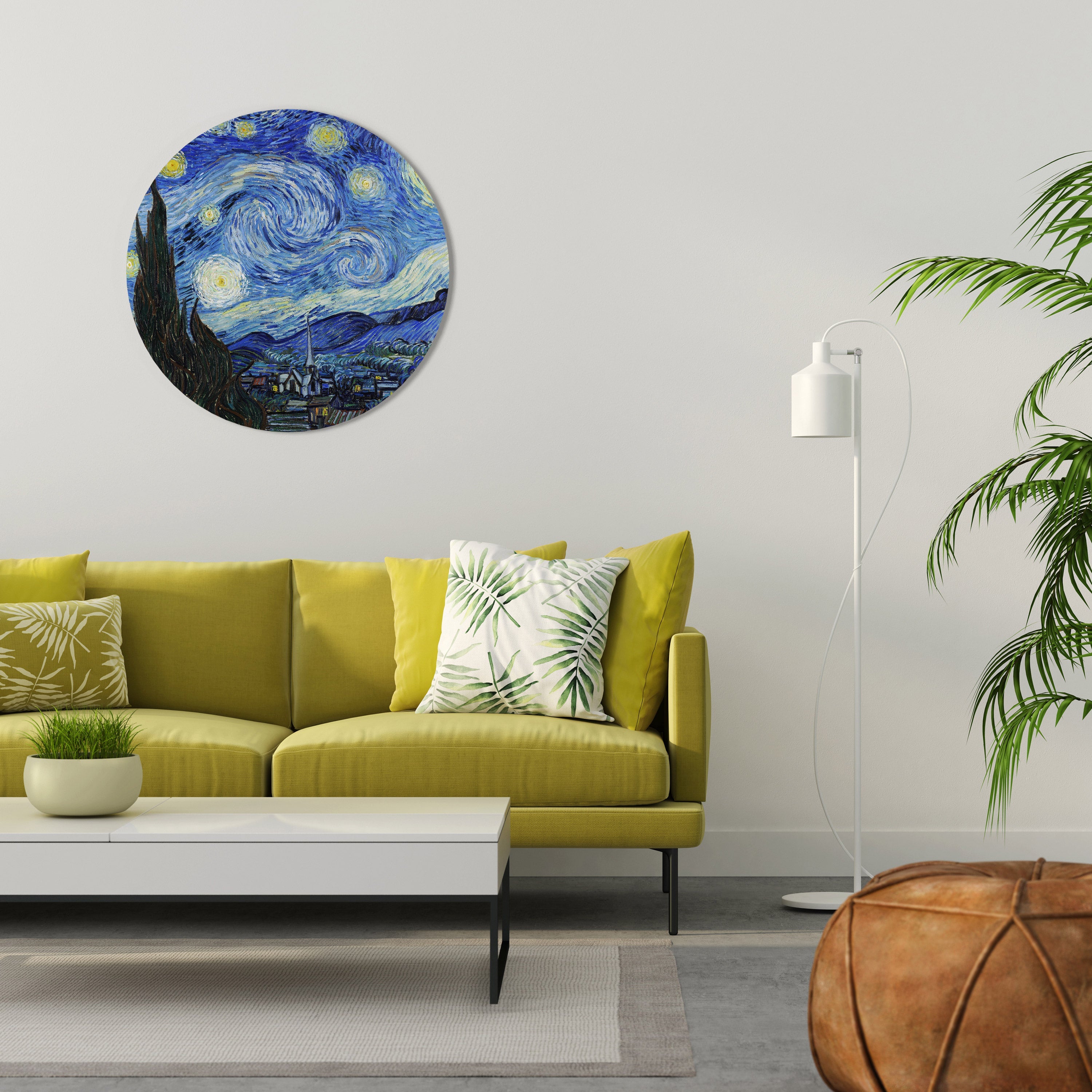 STARRY NIGHT Runde Wandkunst