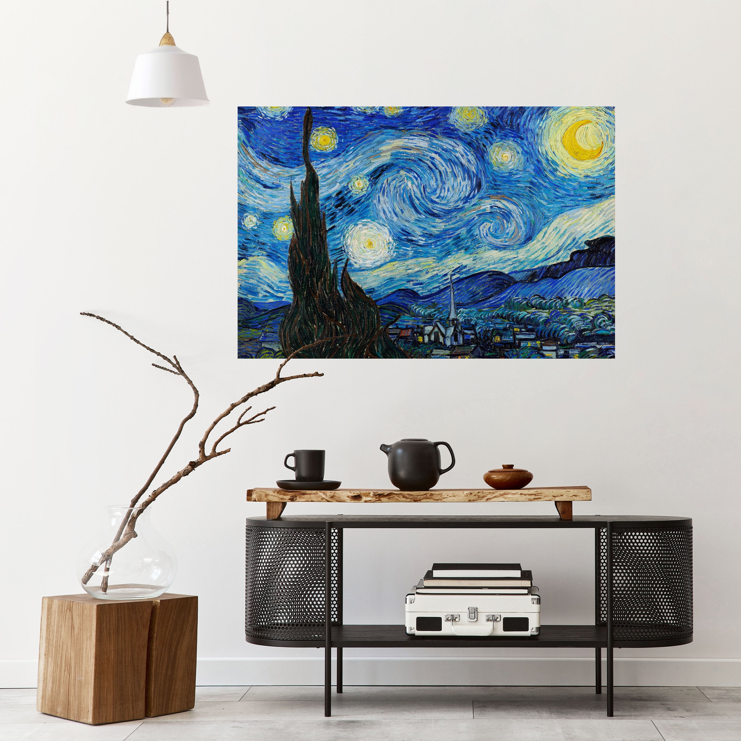 STARRY NIGHT Horizontales Poster zum Abziehen und Aufkleben