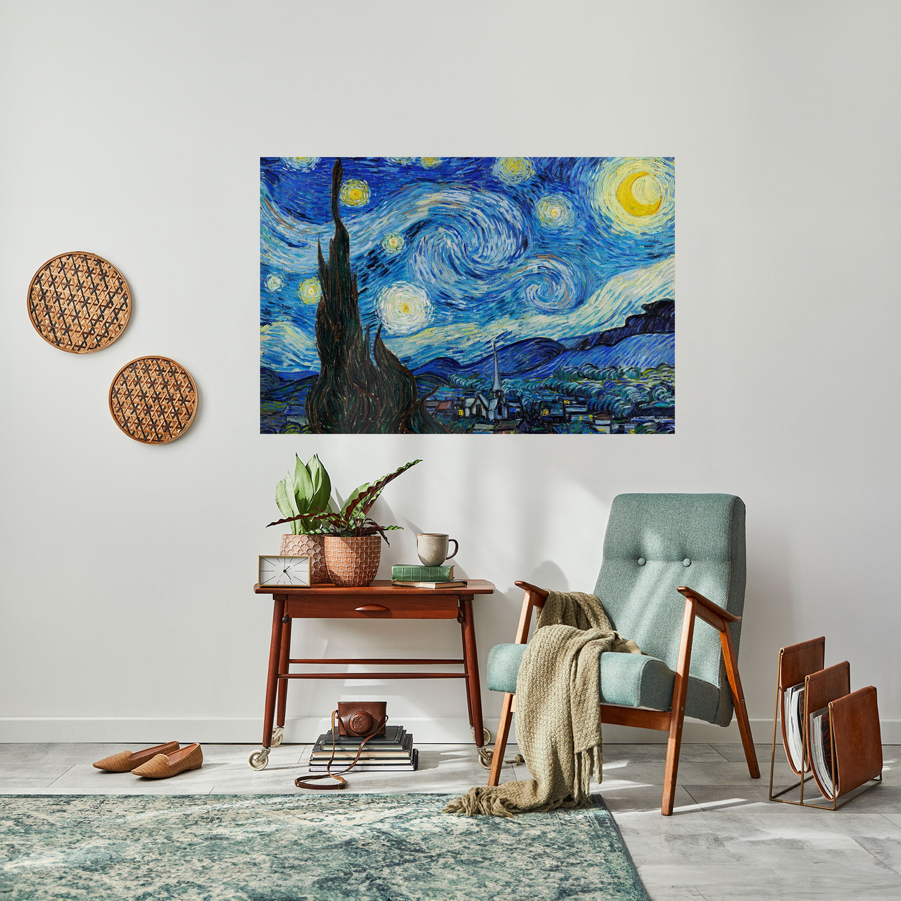 STARRY NIGHT Horizontales Poster zum Abziehen und Aufkleben