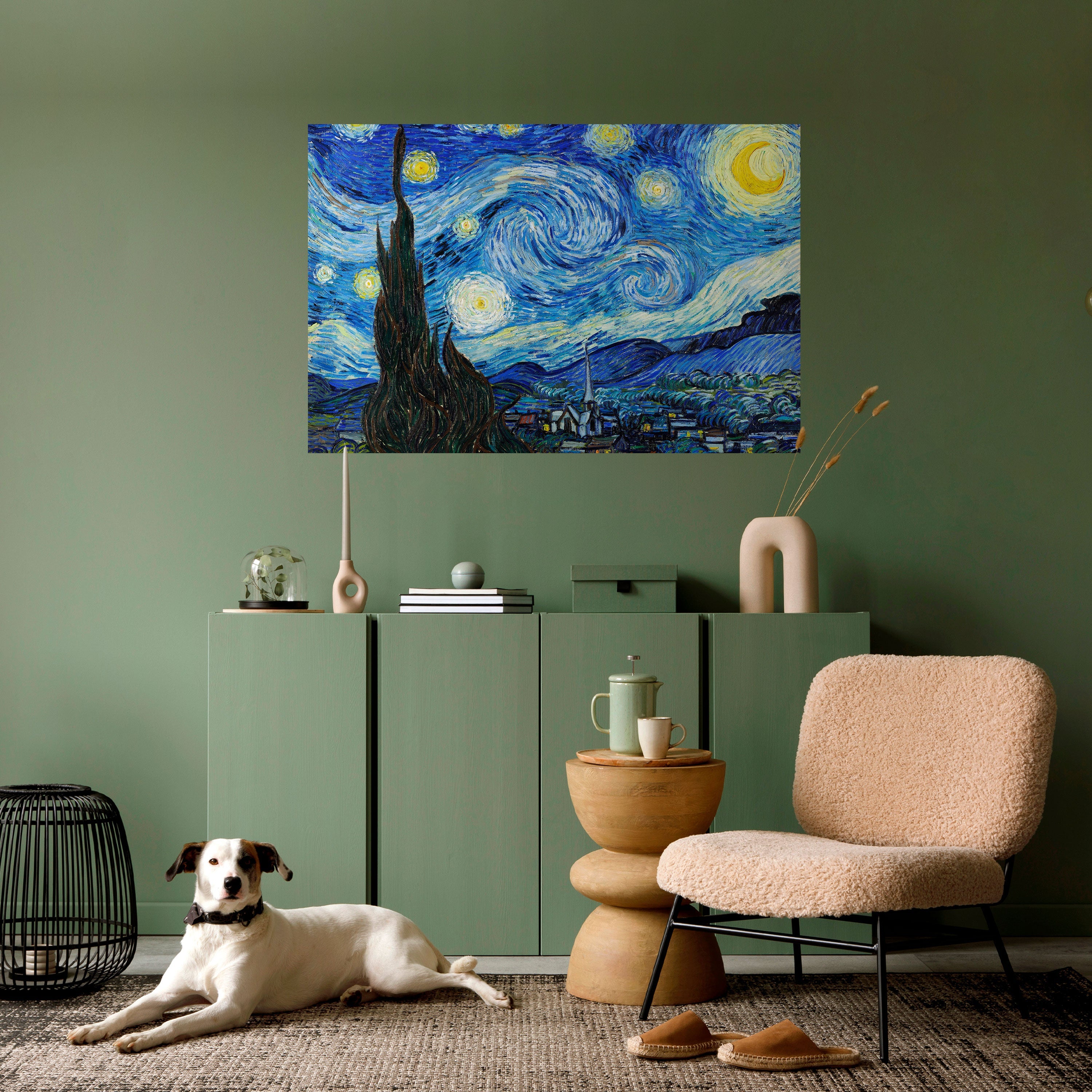 STARRY NIGHT Horizontales Poster zum Abziehen und Aufkleben