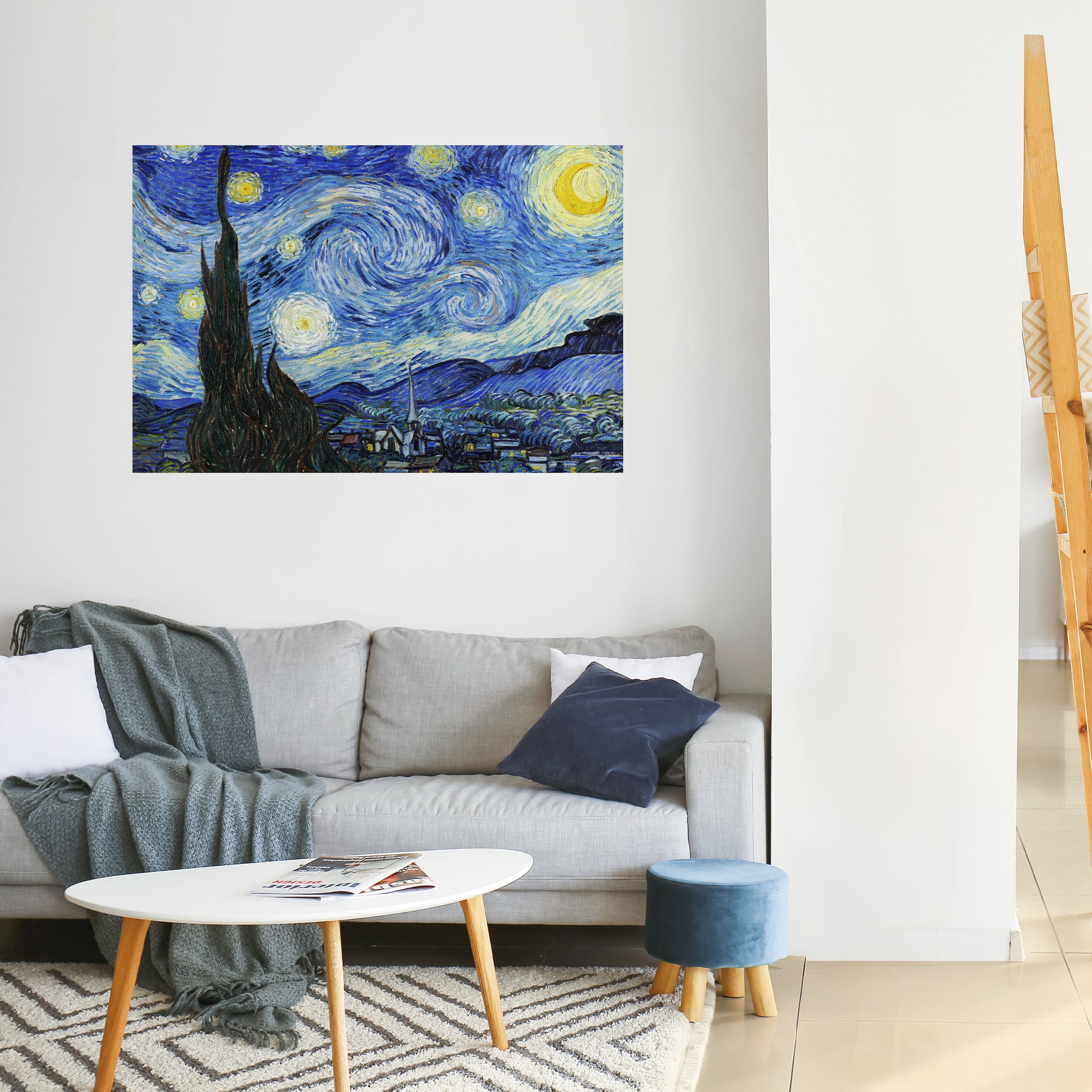 STARRY NIGHT Horizontales Poster zum Abziehen und Aufkleben
