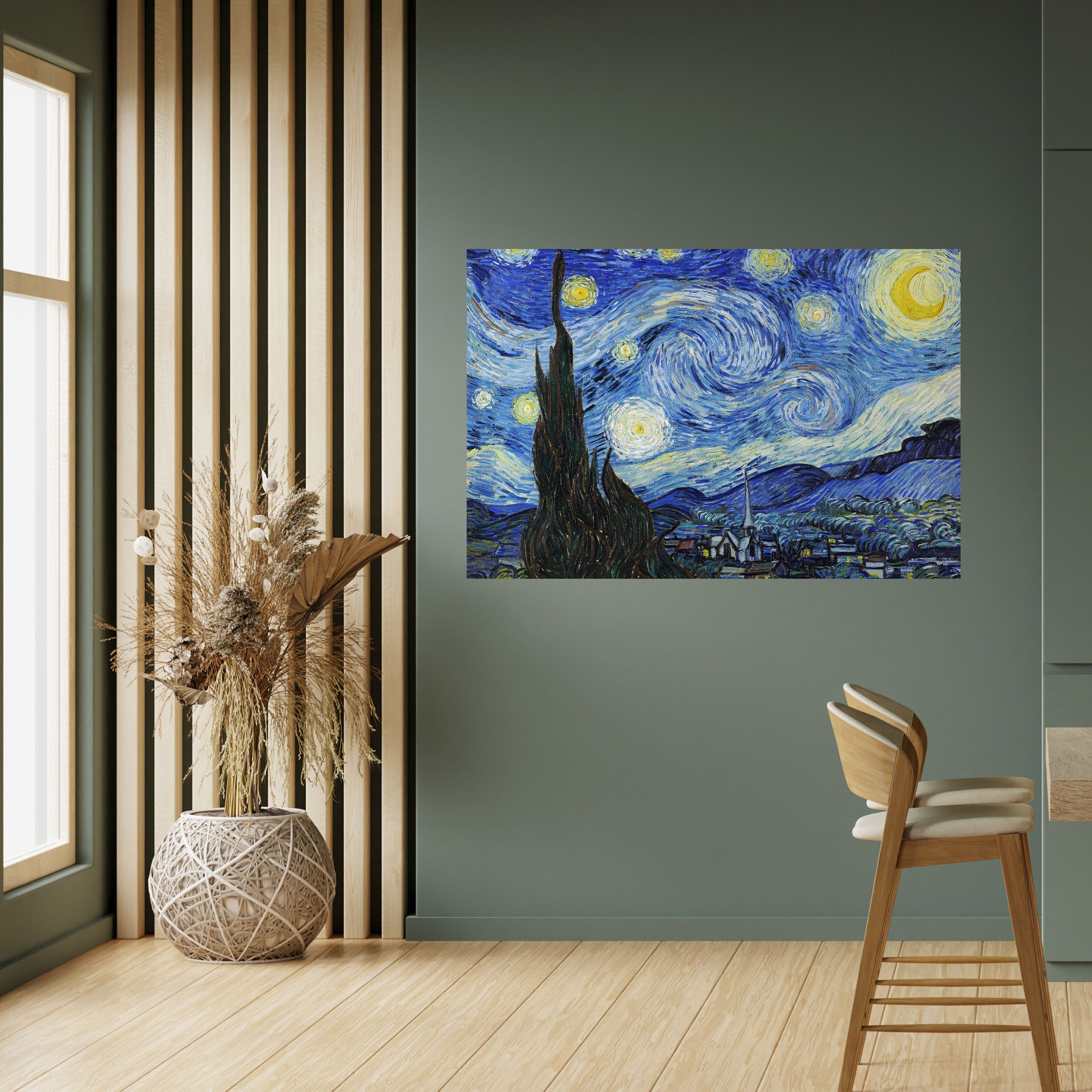 STARRY NIGHT Horizontales Poster zum Abziehen und Aufkleben
