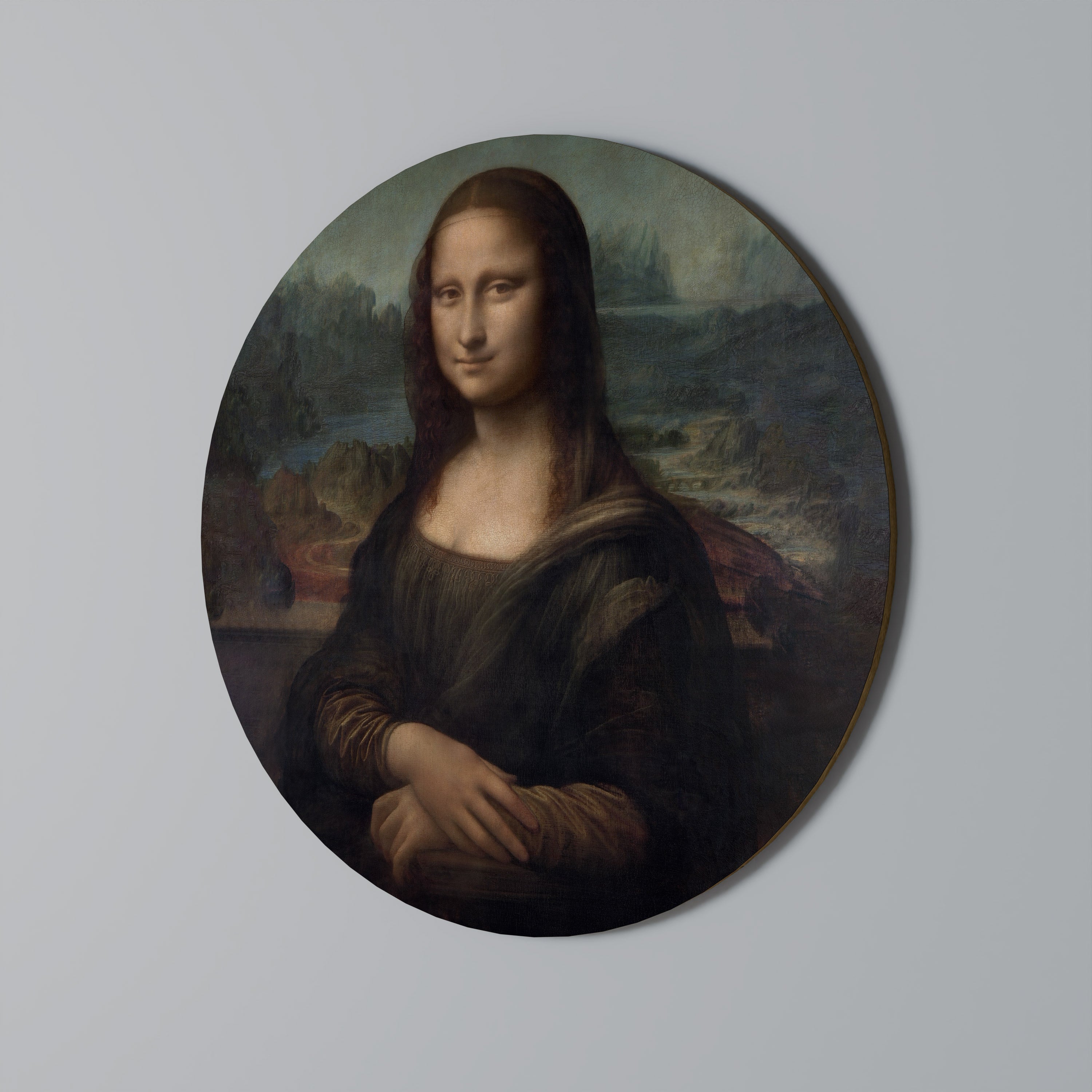 Runde Wandkunst MONA LISA