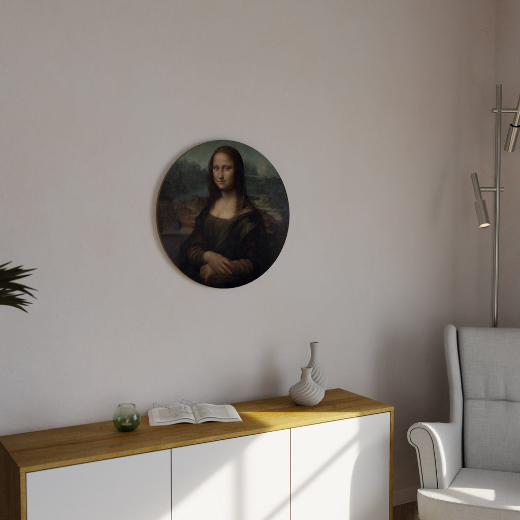 Runde Wandkunst MONA LISA