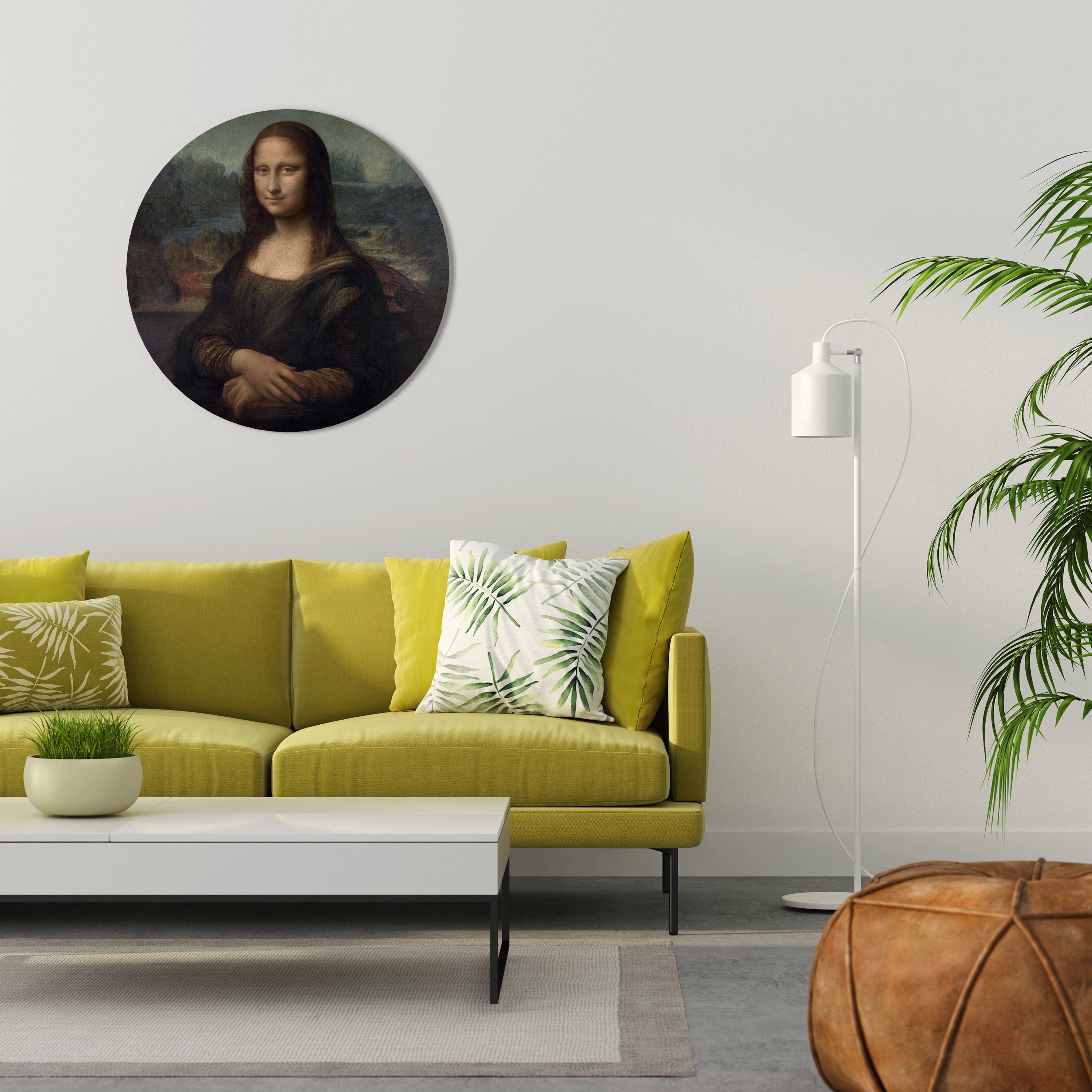 Runde Wandkunst MONA LISA