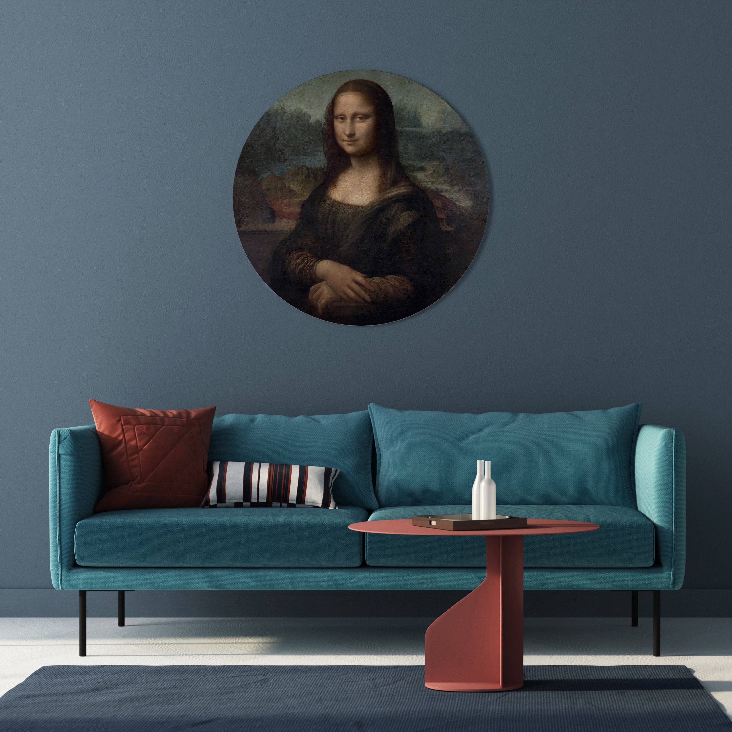 Runde Wandkunst MONA LISA