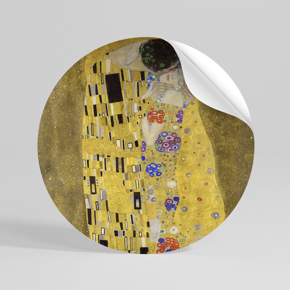 THE KISS Peel and Stick Round Sticker