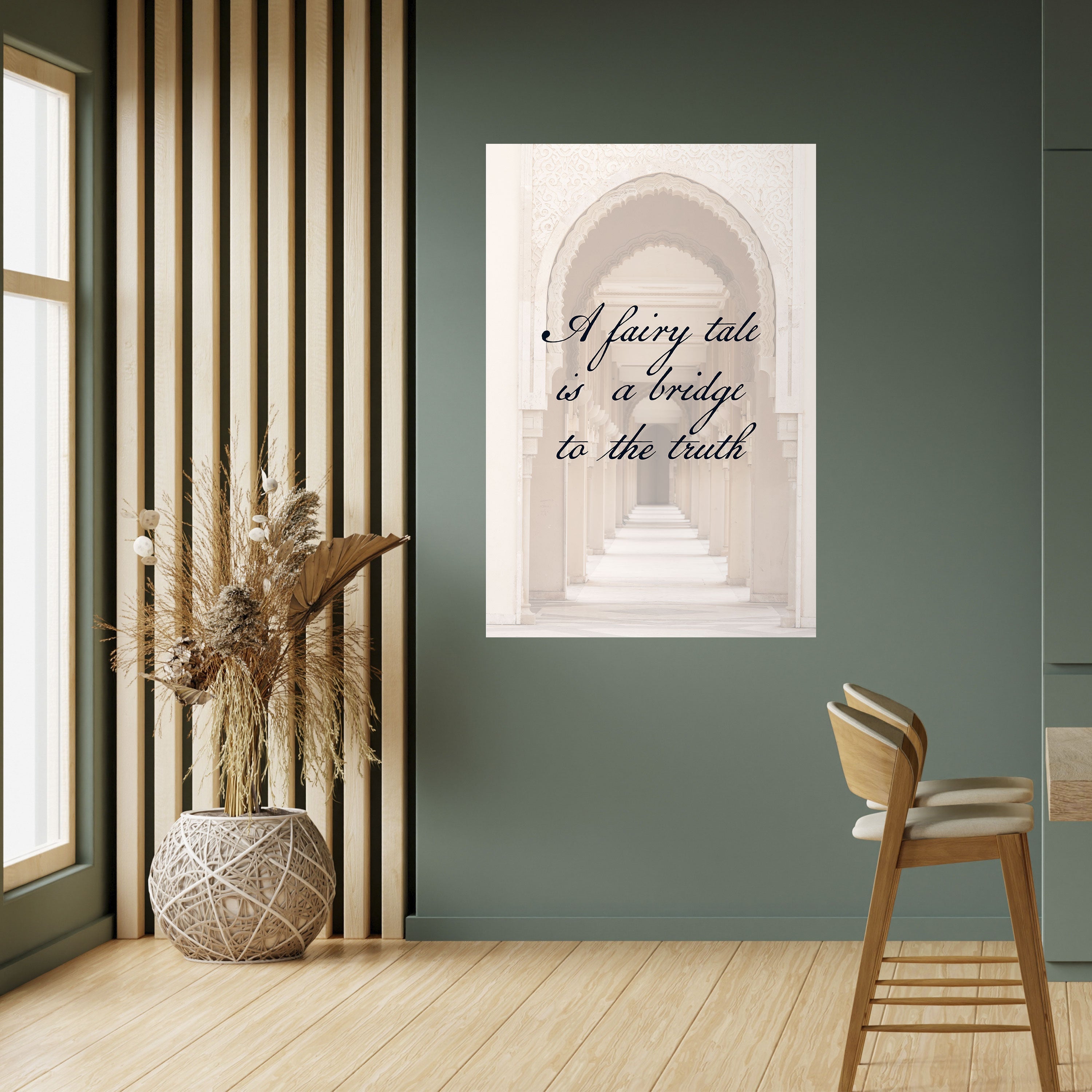 DREAMLIKE PASSAGE Vertikales Poster zum Abziehen und Aufkleben