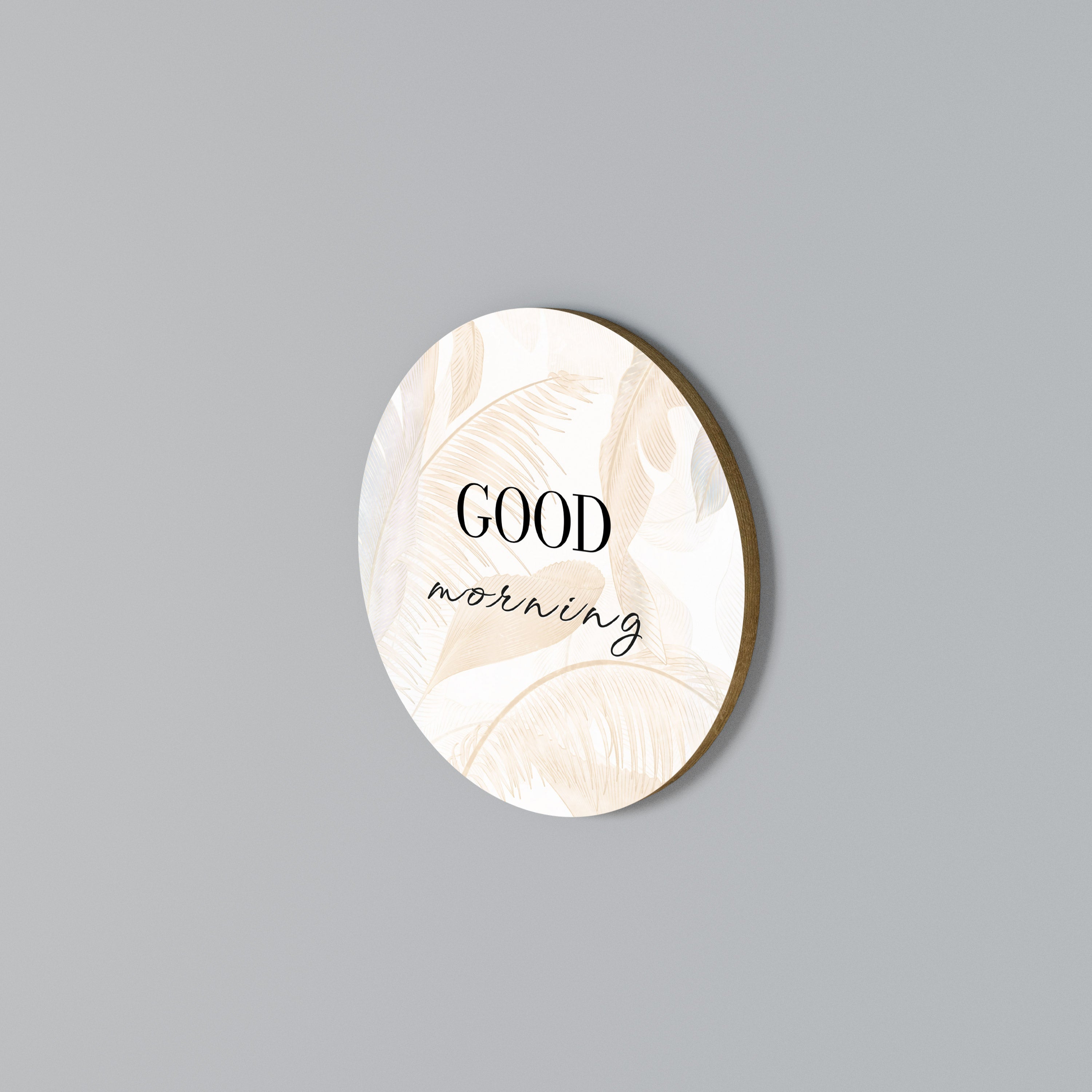 MORNING MIST MAGIC Rundes Wandbild