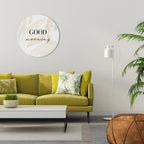 MORNING MIST MAGIC Runde Wanddekoration Ø 69 cm