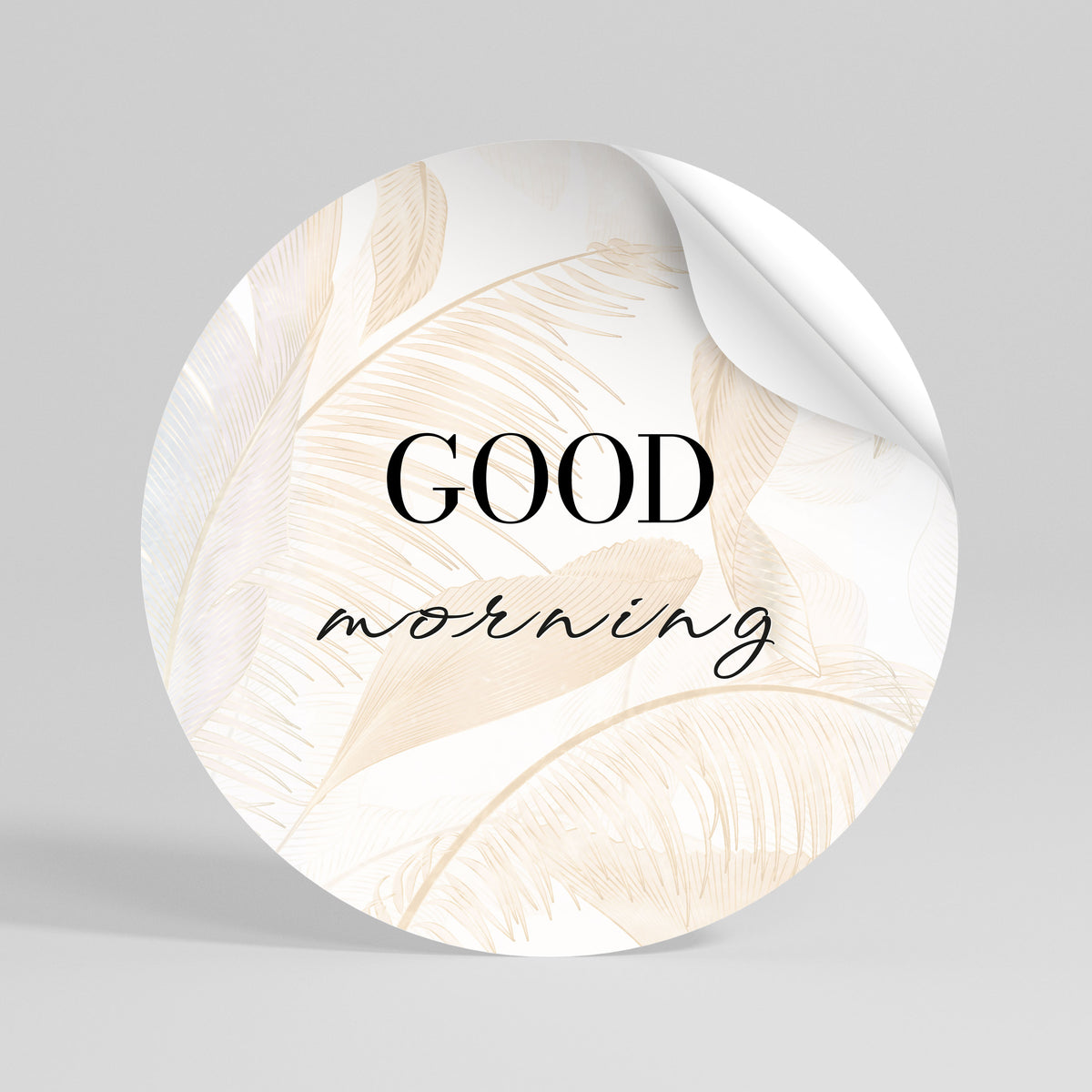 MORNING MIST MAGIC Runder Wandsticker zum Abziehen und Aufkleben