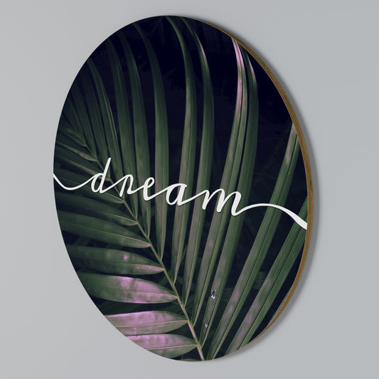 LUSH DREAMSCAPE Rundes Wandbild