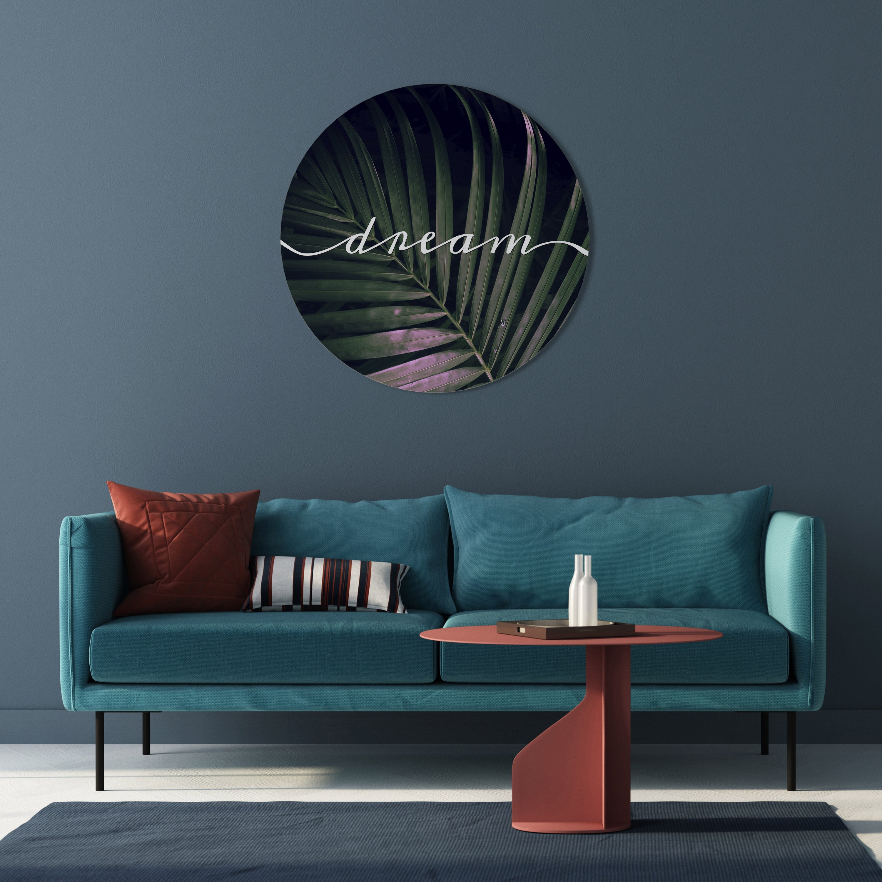 LUSH DREAMSCAPE Runde Wandkunst