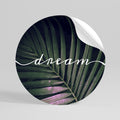 LUSH DREAMSCAPE Runder Wandsticker zum Abziehen und Aufkleben