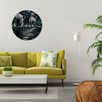 LOVE IN LEAVES Runde Wanddekoration Ø 69 cm