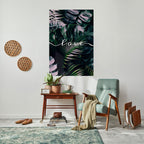 LOVE IN LEAVES Selbstklebendes Poster - Hochformat