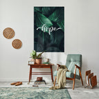 GREEN WHISPERS OF HOPE Selbstklebendes Poster - Hochformat