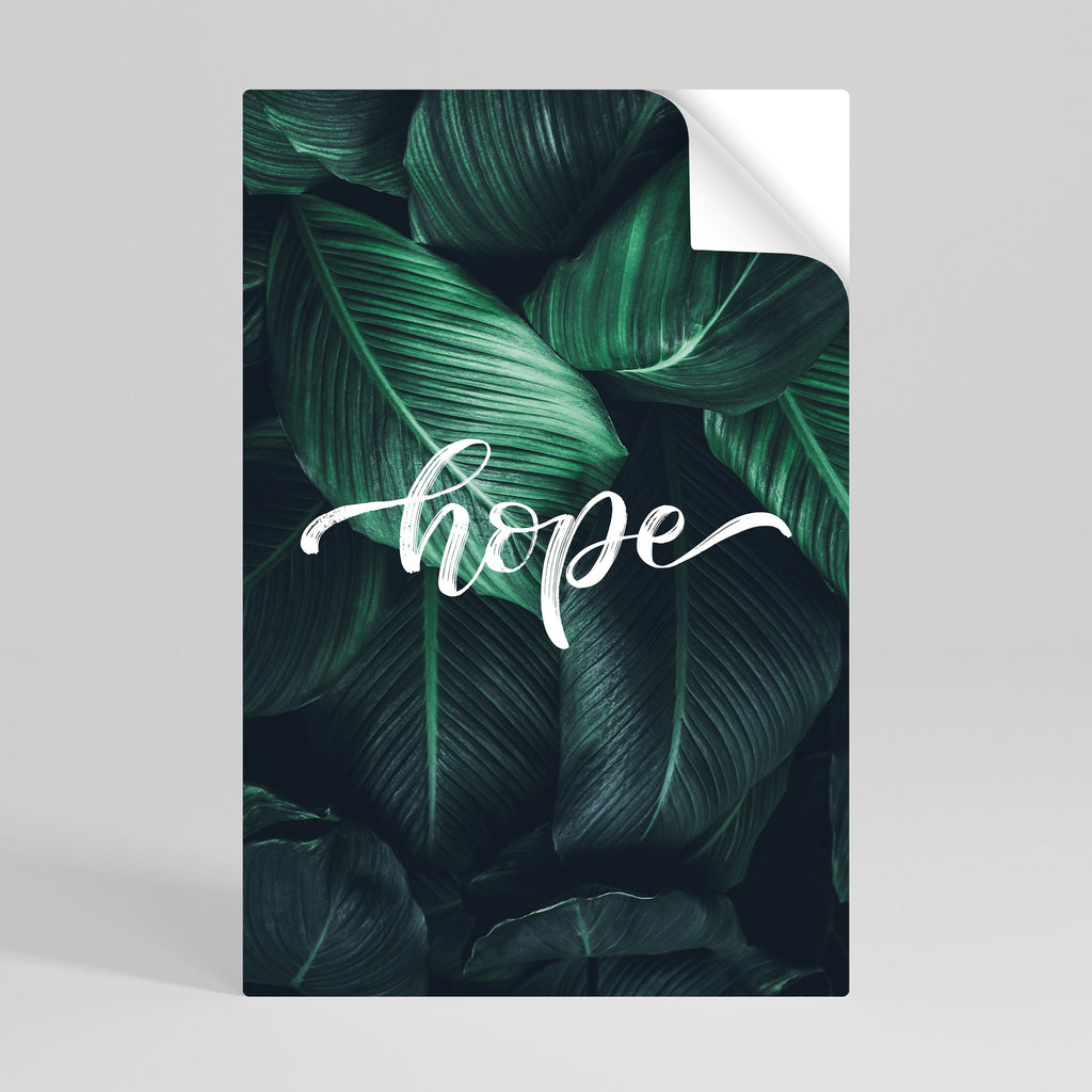 GRÜNES WHISPERS OF HOPE Vertikales Poster zum Abziehen und Aufkleben