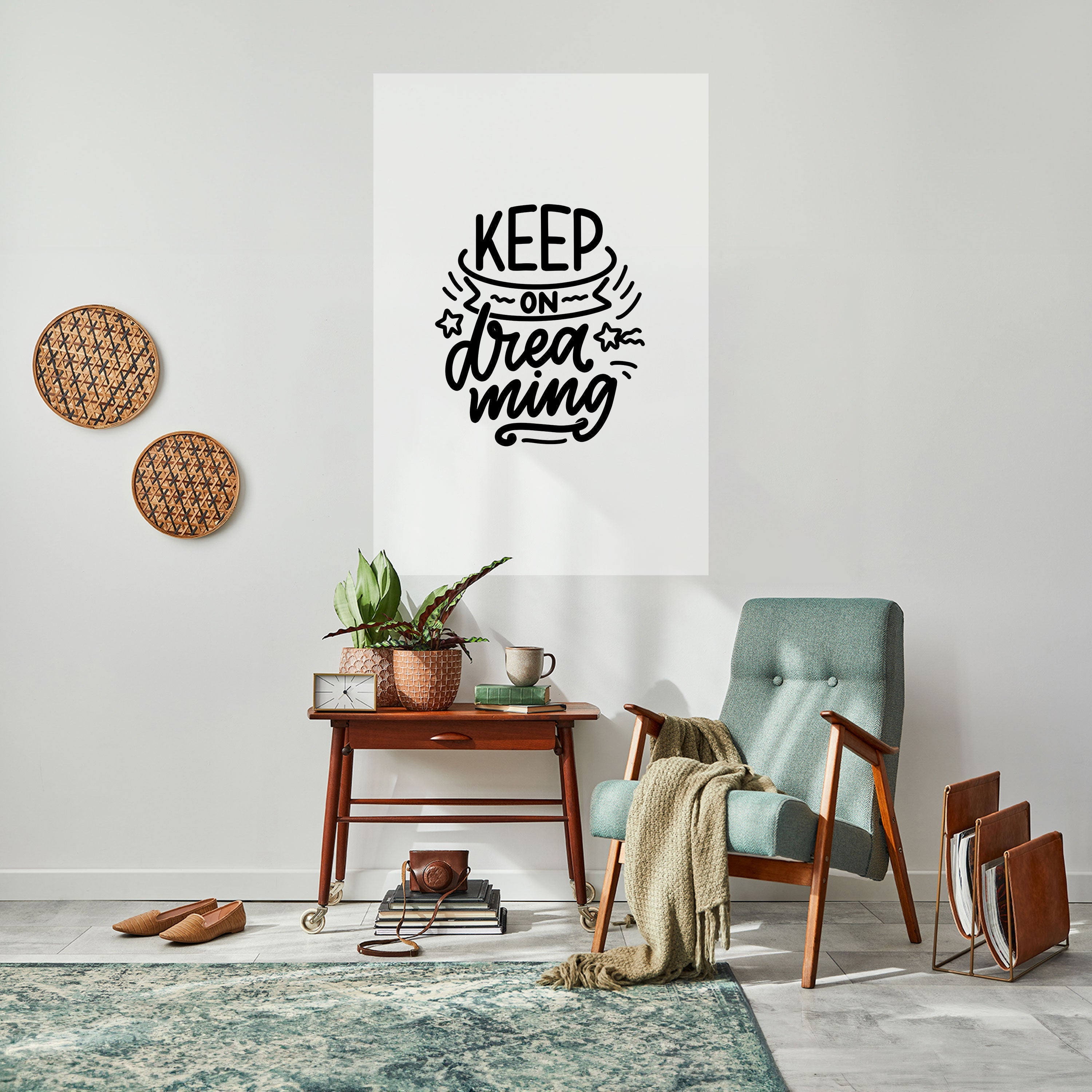 KEEP ON DREAMING Vertikales Poster zum Abziehen und Aufkleben