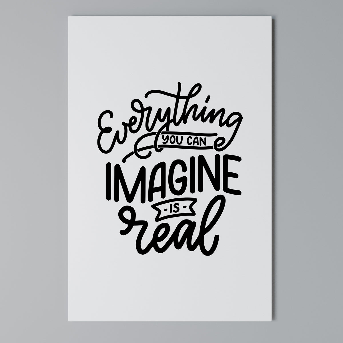 DREAMS BECOME REALITY Vertical Canvas Print