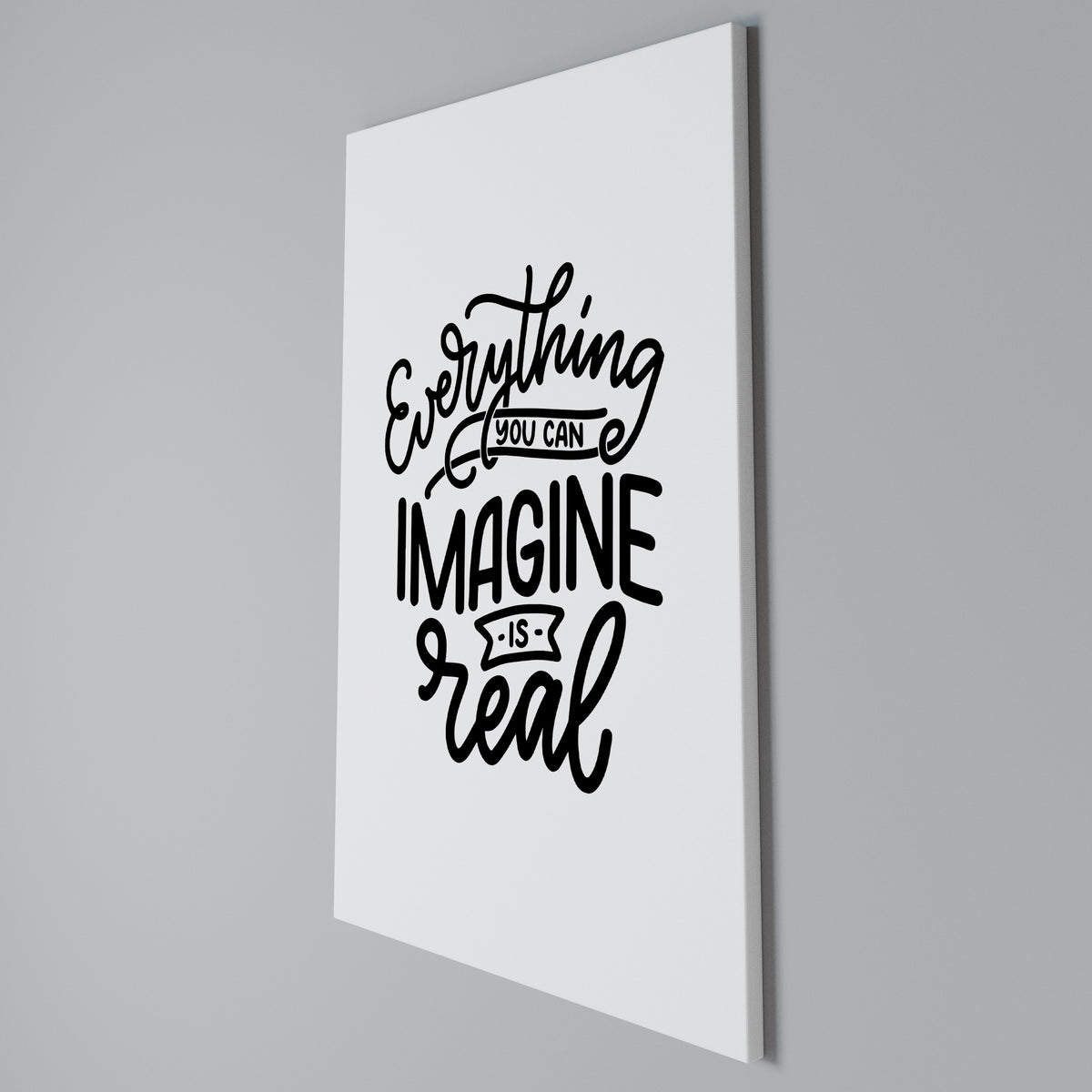 DREAMS BECOME REALITY Vertical Canvas Print