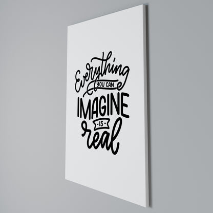 DREAMS BECOME REALITY Vertical Canvas Print