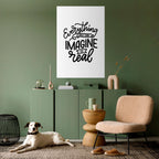 DREAMS BECOME REALITY Selbstklebendes Poster - Hochformat