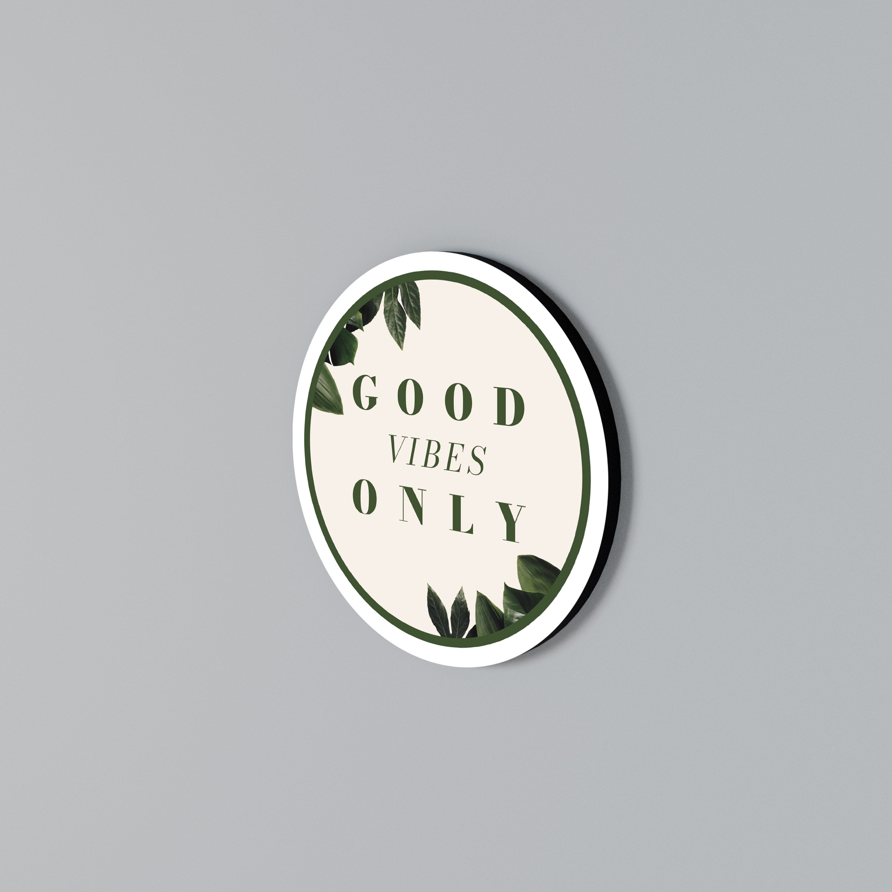 NATURE'S POSITIVE ENERGY Rundes Wandbild