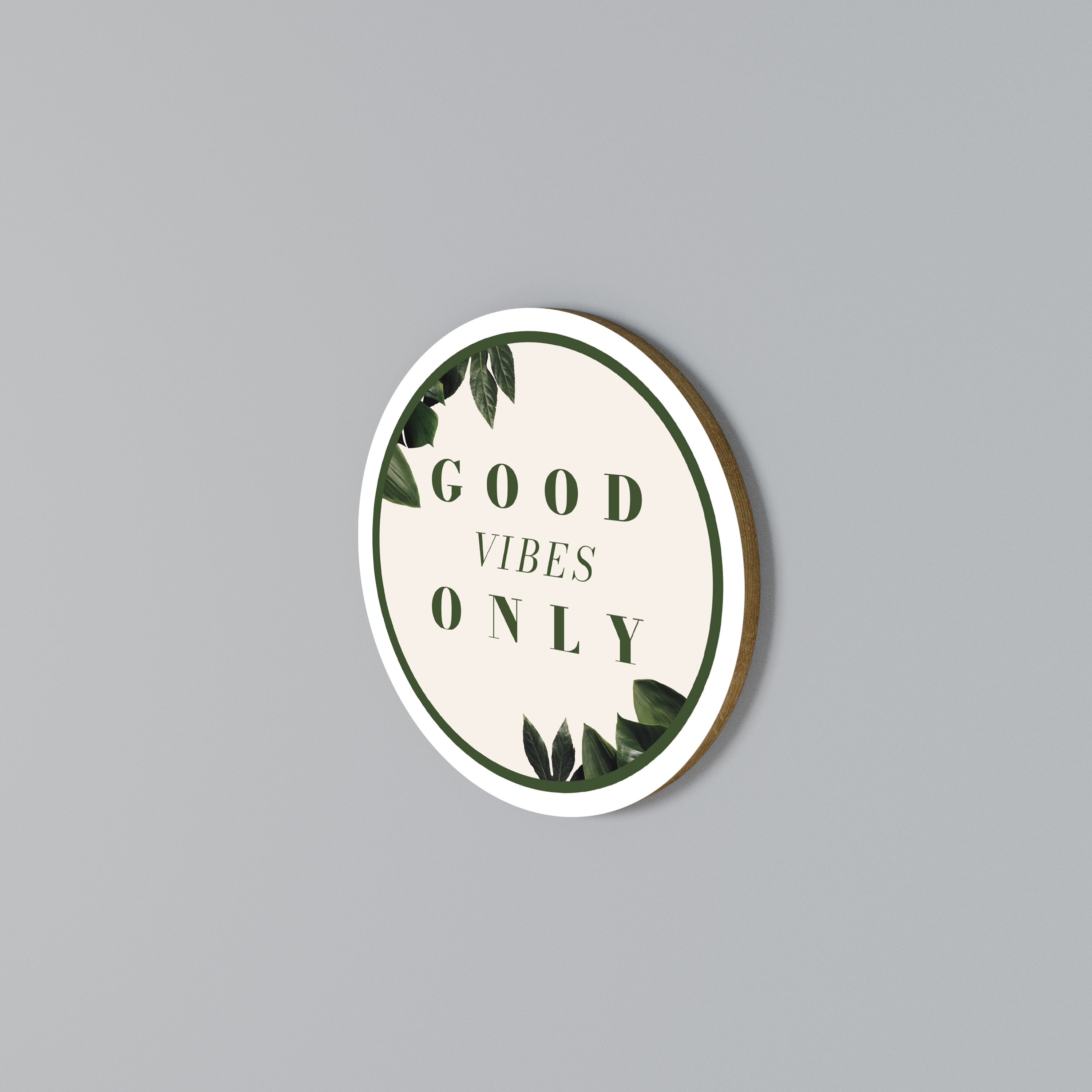 NATURE'S POSITIVE ENERGY Rundes Wandbild