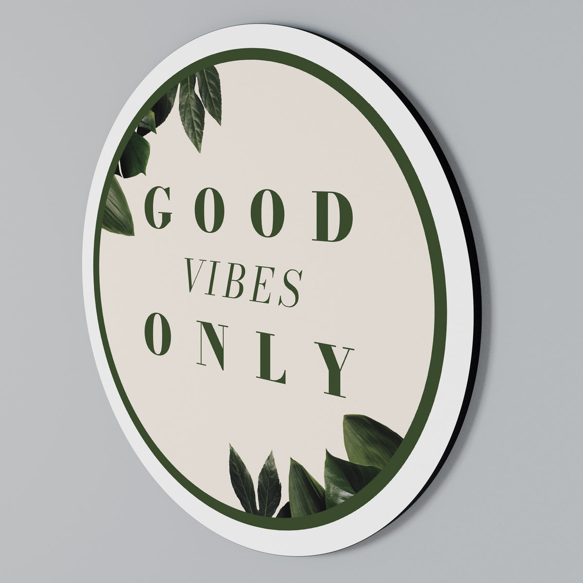 NATURE'S POSITIVE ENERGY Rundes Wandbild