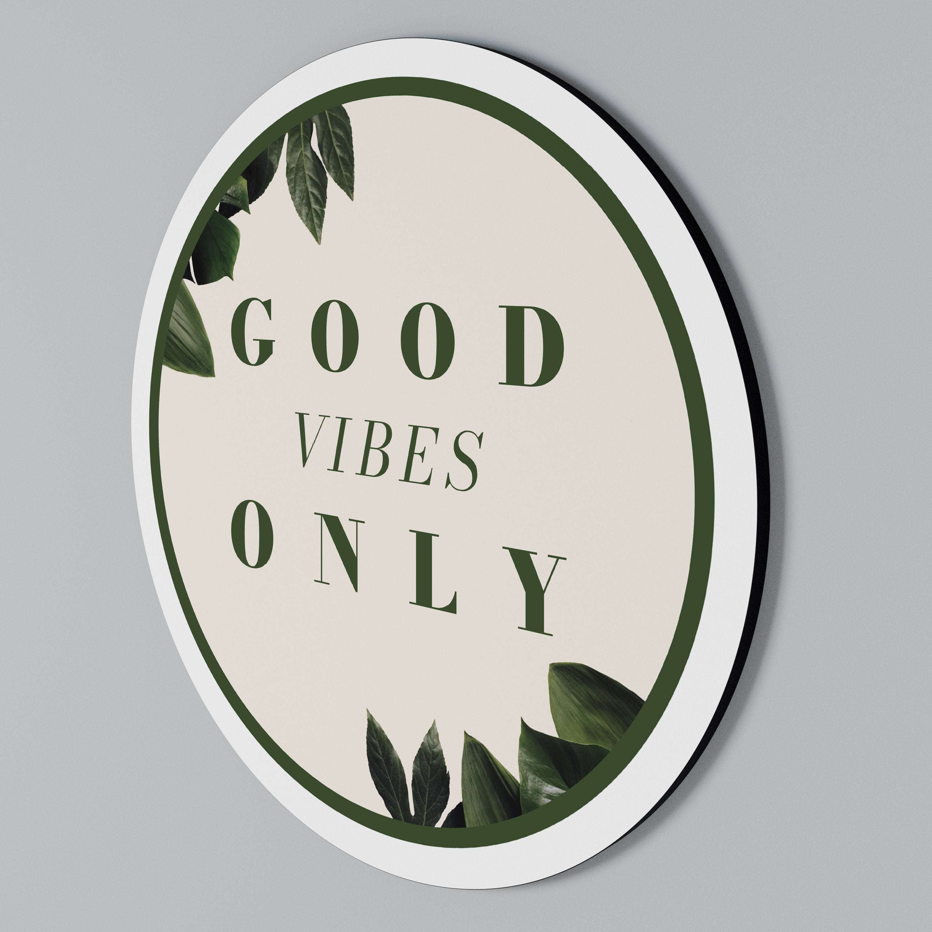 NATURE'S POSITIVE ENERGY Rundes Wandbild