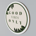 NATURE'S POSITIVE ENERGY Rundes Wandbild
