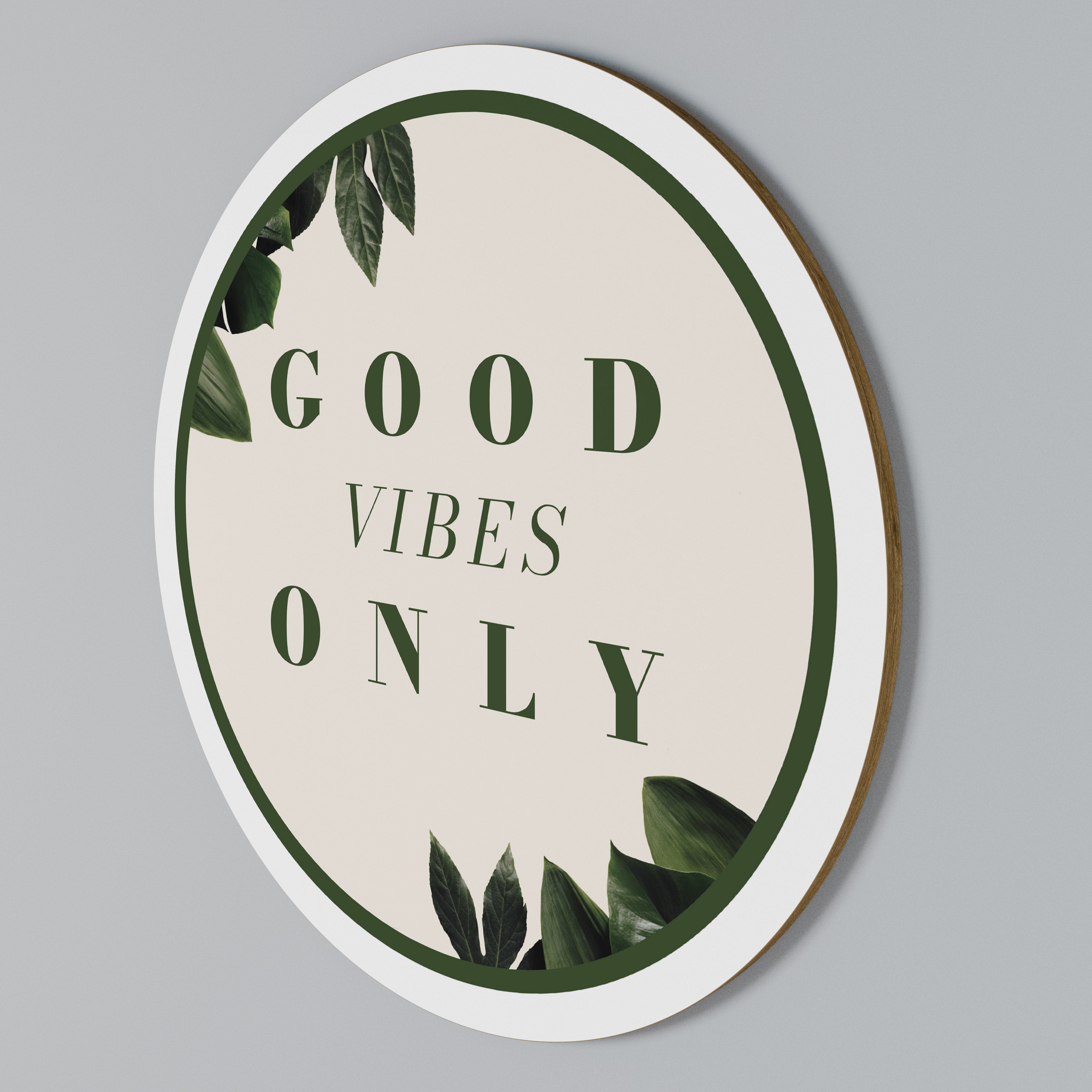 NATURE'S POSITIVE ENERGY Rundes Wandbild