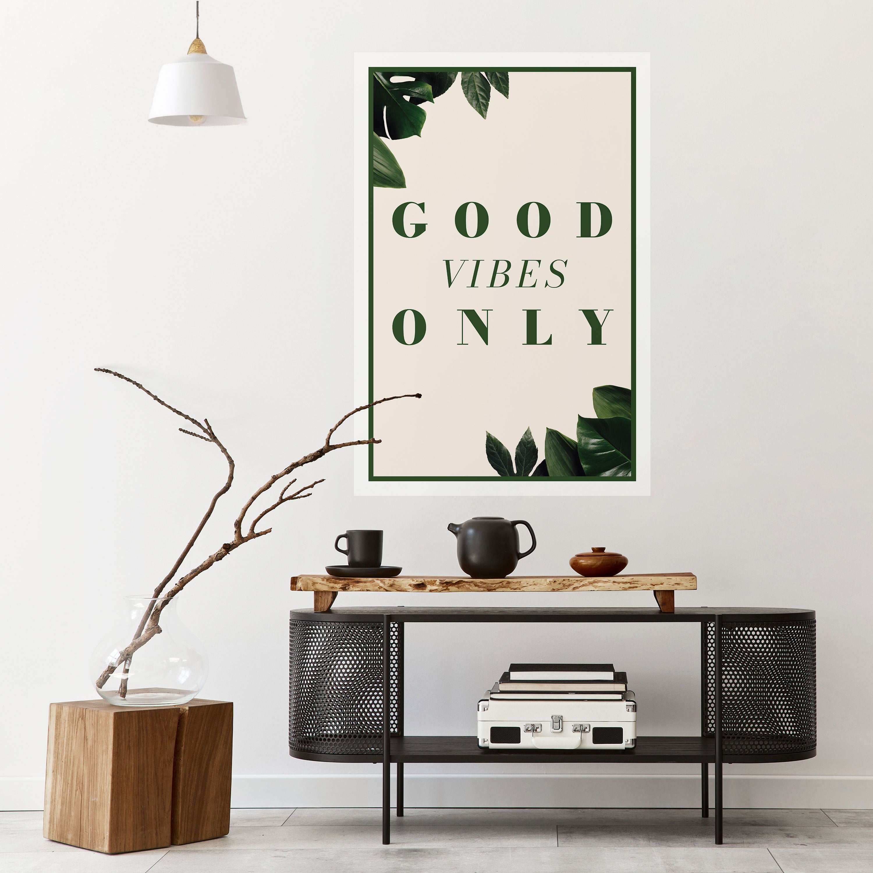 POSITIVE ENERGIE DER NATUR Vertikales Poster zum Abziehen und Aufkleben