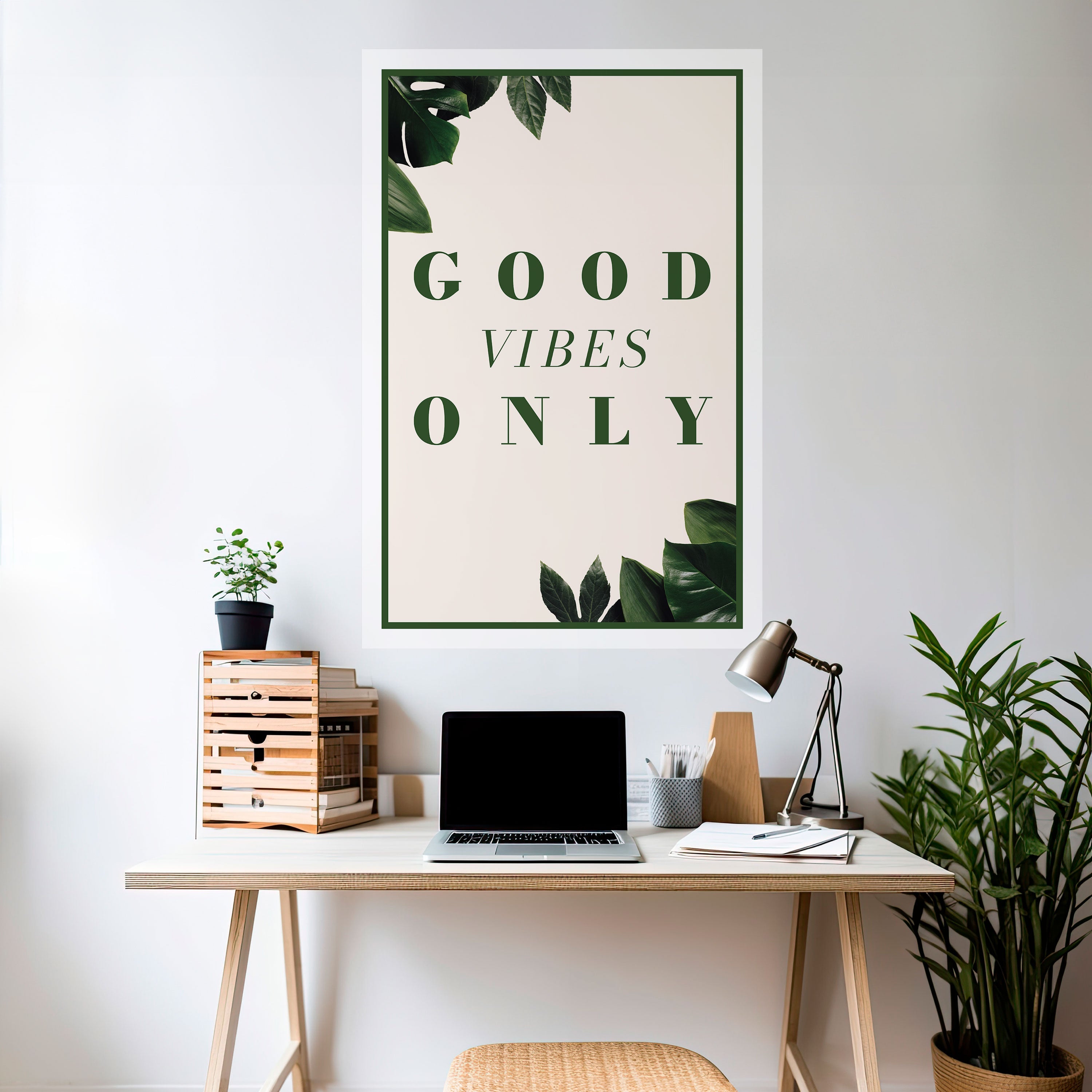 POSITIVE ENERGIE DER NATUR Vertikales Poster zum Abziehen und Aufkleben