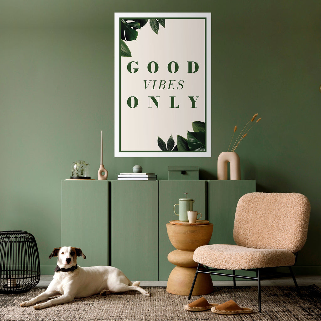 POSITIVE ENERGIE DER NATUR Vertikales Poster zum Abziehen und Aufkleben
