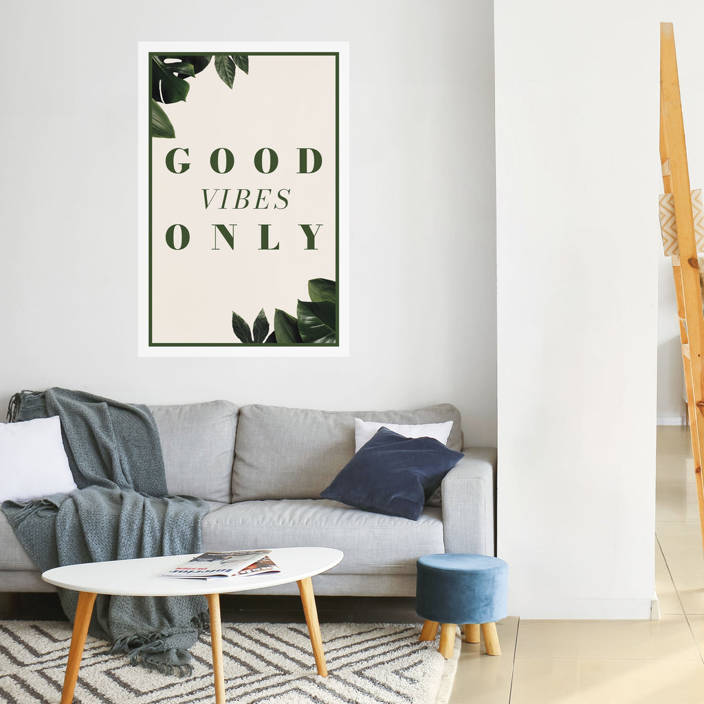 POSITIVE ENERGIE DER NATUR Vertikales Poster zum Abziehen und Aufkleben