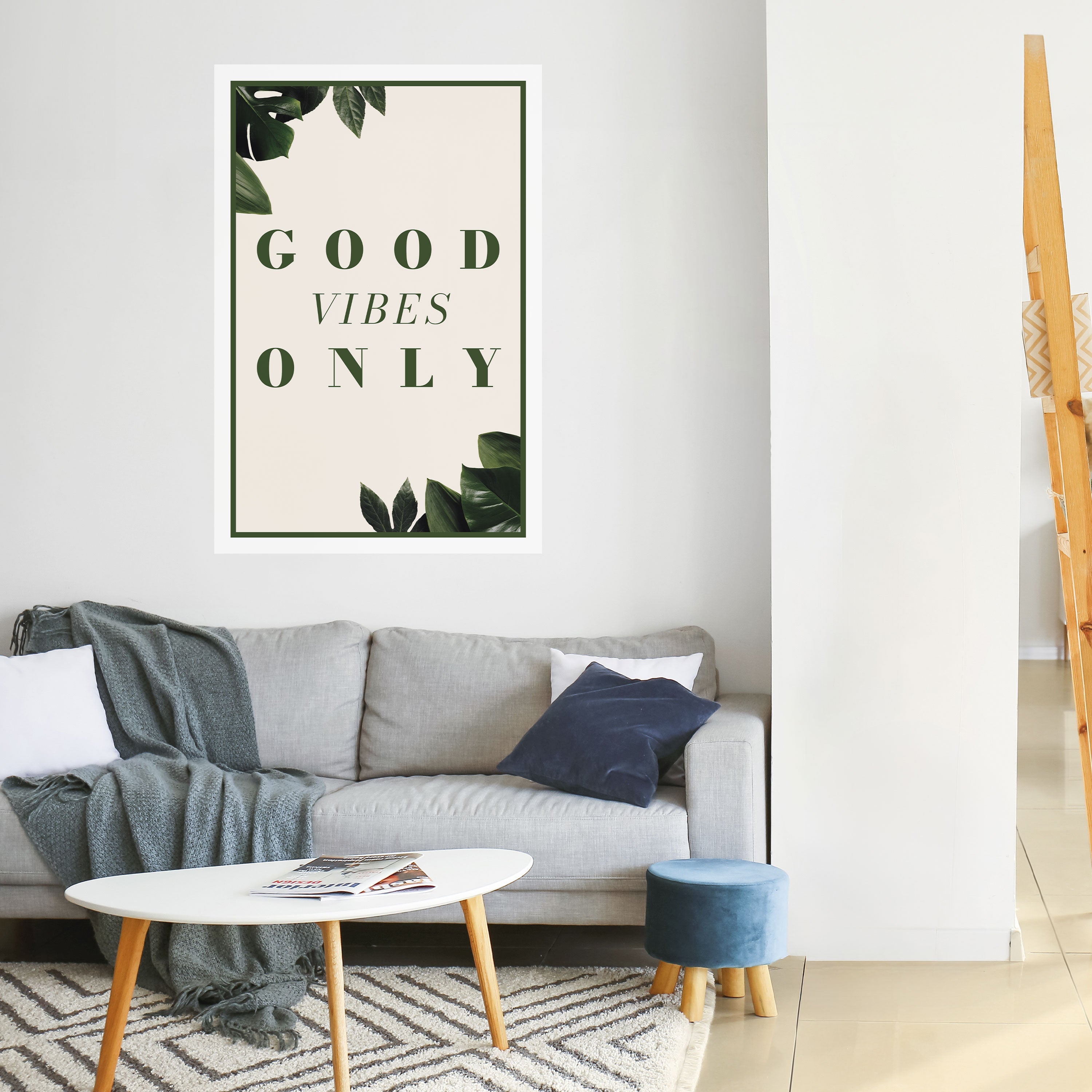 POSITIVE ENERGIE DER NATUR Vertikales Poster zum Abziehen und Aufkleben