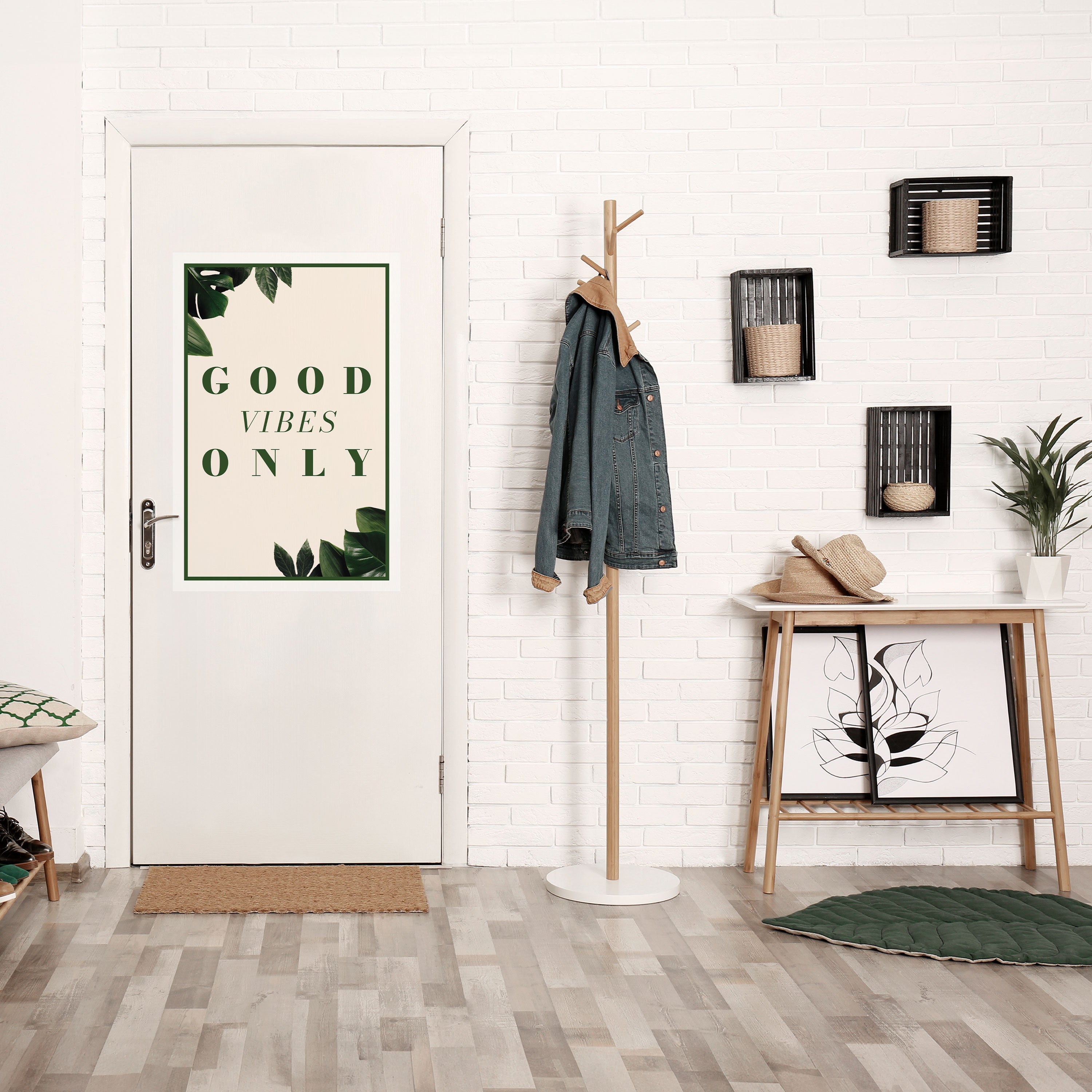 POSITIVE ENERGIE DER NATUR Vertikales Poster zum Abziehen und Aufkleben