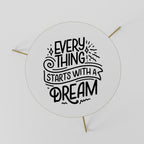 EVERYTHING STARTS WITH A DREAM Couchtisch Ø 60 cm