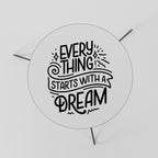 EVERYTHING STARTS WITH A DREAM Couchtisch Ø 60 cm