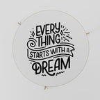 EVERYTHING STARTS WITH A DREAM Couchtisch Ø 69 cm
