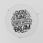 EVERYTHING STARTS WITH A DREAM Couchtisch Ø 69 cm