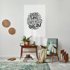 EVERYTHING STARTS WITH A DREAM Selbstklebendes Poster - Hochformat